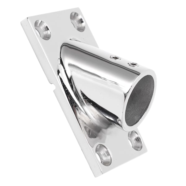 Rustfritt stål 45 graders rektangulær base Holdbar båtrekkverkbeslag for båter 22 mm