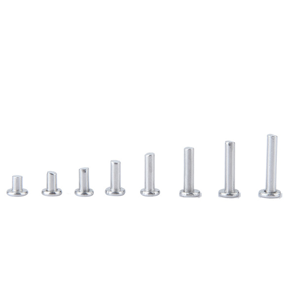 400 st M3 platta aluminium nitar platta huvud solid nit 4mm-16mm längd