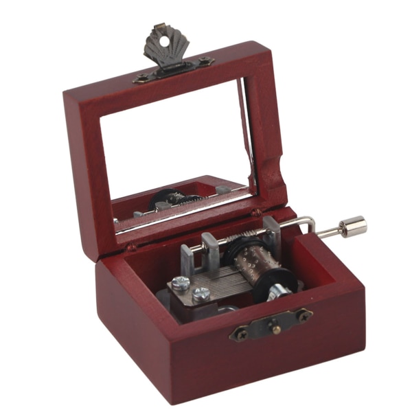 Bøgetræ Miniature Classical 8 Note Hand Crank Music Box - Edelweiss