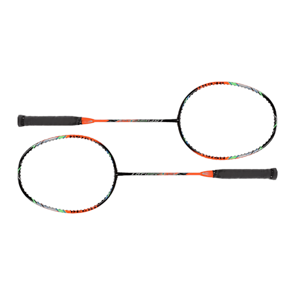 2 st Badmintonracketar i Kolfiber, Ultralätta, för Vuxna, Träning, Tävling, Fritid, Orange