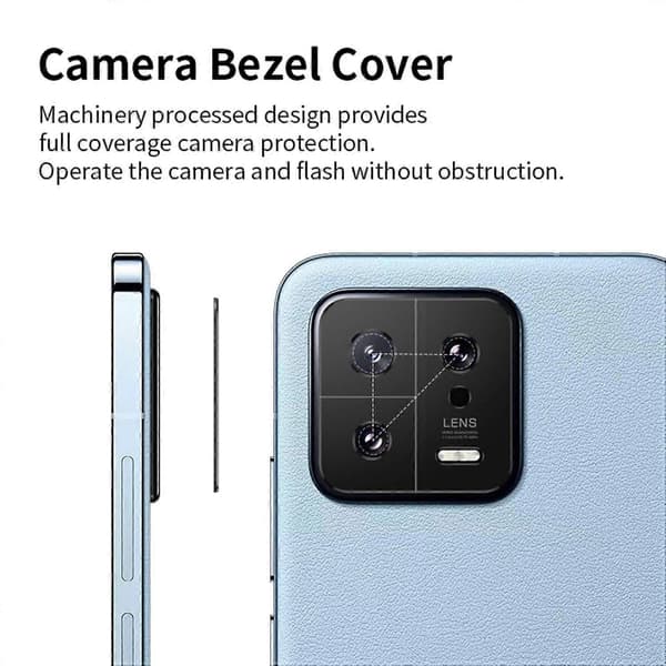 KALEBOL KLB-LPC005 Hole Protector for Xiaomi 13, Aluminum Alloy Lens Protector, Camera Frame Protector for Phone