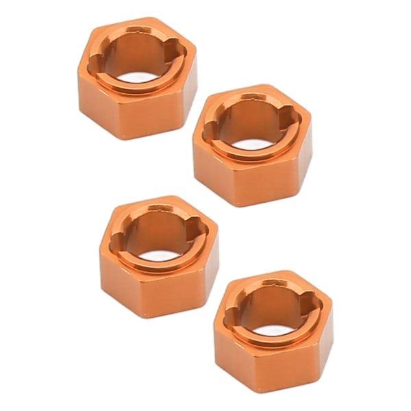 7mm Hex Hjulnav Professionella Aluminiumlegering RC Hjul Hex Drivanpassare för FMS FCX24 1/24 RC Bil Guld