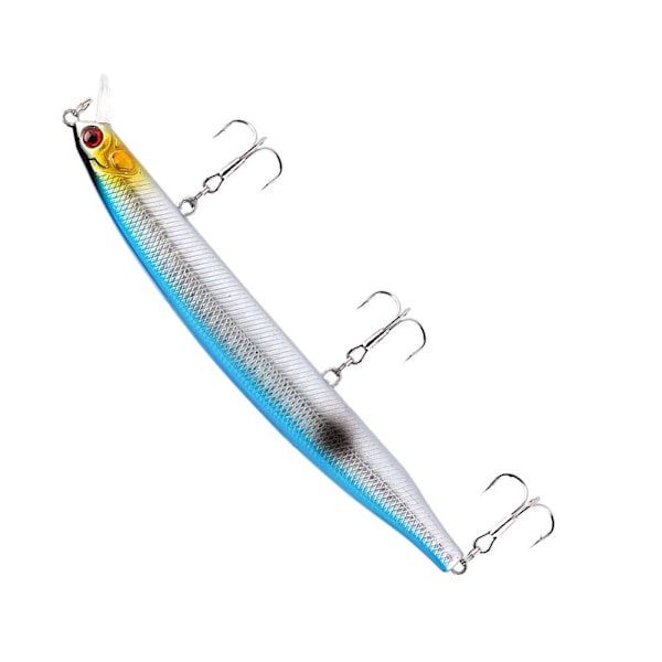 HENG JIA Mini storlek fiskform lockbete med krokar Fiskeredskap Verktyg F