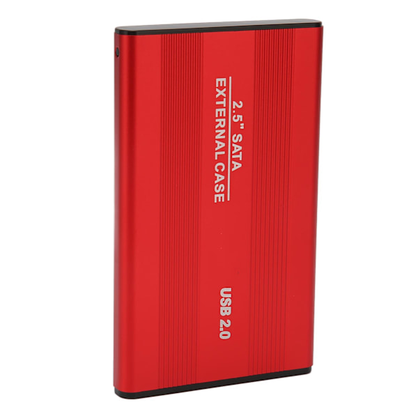 Extern hårddisk 2.5 tum Slim USB 2.0 Höghastighets Plug and Play Mobil hårddisk för dator PC Resa Röd 80GB