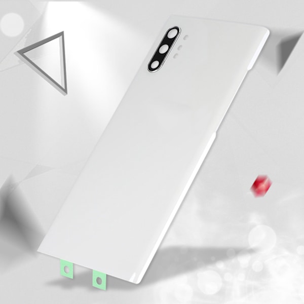 BW-SMBCH NOT10+ Lasinen matkapuhelimen akun luukku takakansi varaosa Samsung Note10 plus -puhelimelle (valkoinen)