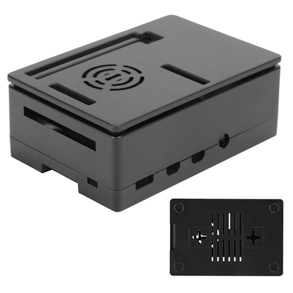 Køleprofil Kabinet Mikrocomputer Køleskal Passer til Raspberry PI 4 Model B 1G 2G 4G Sort Kabinet