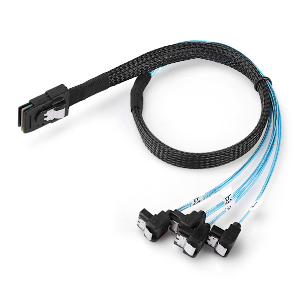 Harddisk Kabel Computer Tilbehør Server Kabel Mini SAS 36-Pin TIL 4SATA 90° 0,5-Meter0,5meter