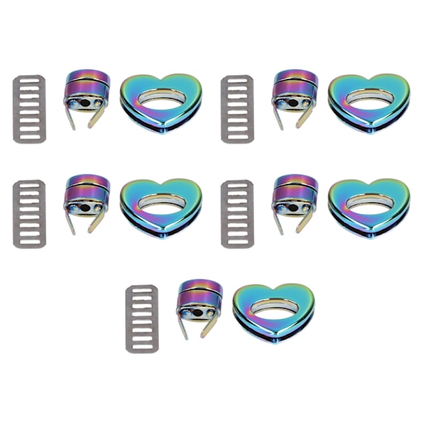 Twist Lock Färgglad Klassisk Hjärta Form Design Hårdvara Lås Spänne för DIY Plånböcker Väskor Handväskor