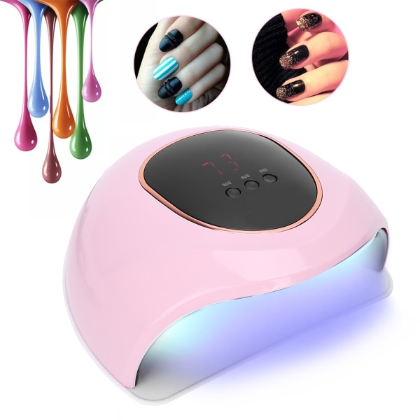 Nail Art Geelilakan kuivausrumpu UV 72W Manikyyri Light Professional Nail Art Machine ToolPink