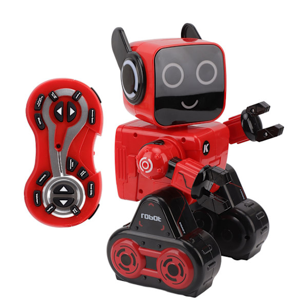 Robotleketøy med fjernkontroll, intelligent sang- og pratende interaktiv smart RC-robotleketøy for barn fra 8 år, rød