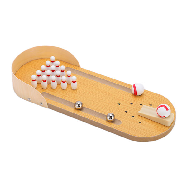 Mini bordsskive bowling legetøj Interessant ny justerbar bærbar indendørs brætspil
