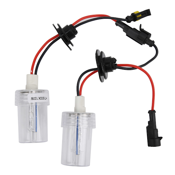 2 kpl Automaattiset ajovalon lamput Xenon HID 100W 8000K H7 liitäntä 12V ajoneuvoille
