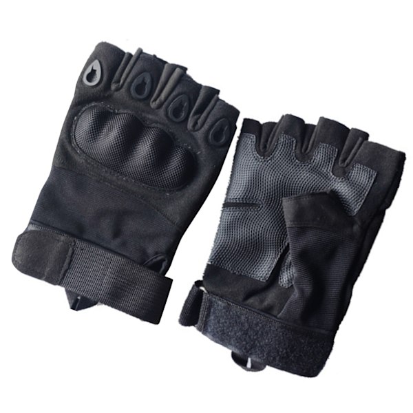 2 par Halvfingerhandskar med hårda knogar Andningsbara Slitstarka Stridshandskar för Vandring L 21‑22cm / 8.3‑8.7in