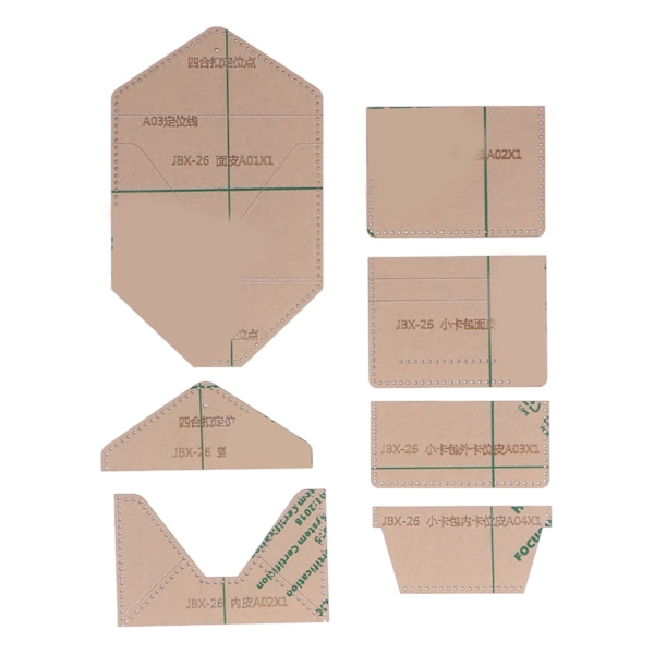 7 stk. Kortpakke Akrylmal Nøyaktig Klippeavstand Transparent Klar Layout DIY Akrylmal for Gaver