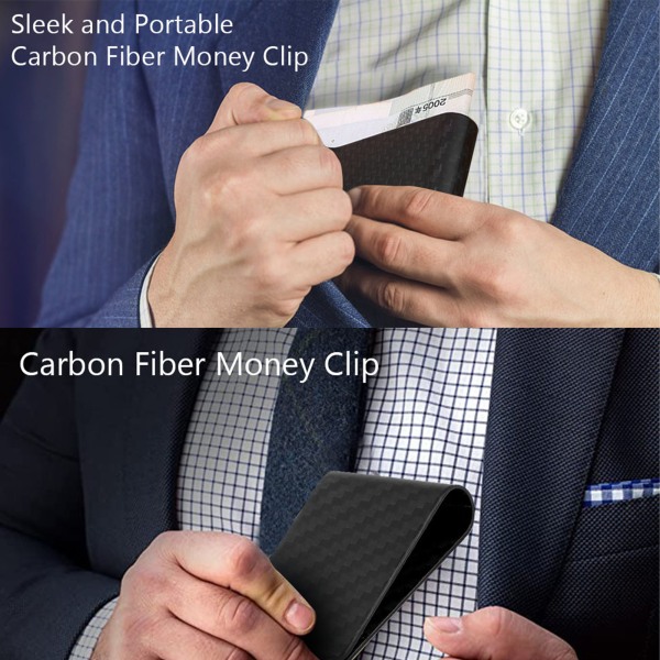 Carbon Fiber Money Clip tegnebog