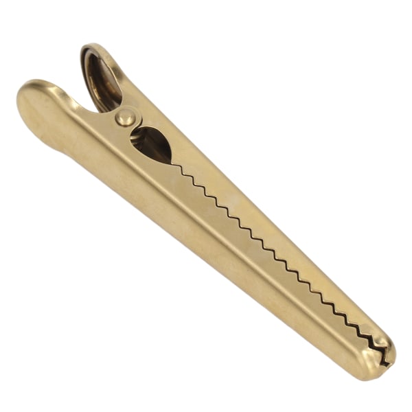 Förslutningsklämma Längd 11,6 cm Bekvämt Handtag Robust Design Intern Tanddesign Köksredskap Gyllene