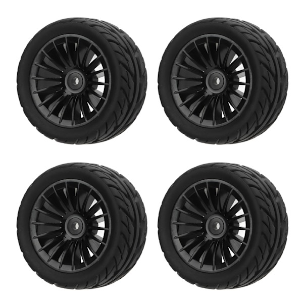 4st gummidäck Starkt grepp Kraftfullt buffrande racerbilsdäck för UD1601 UD1602 UD1603 UD1604 UD1607 SG1603 SG1604 Svart