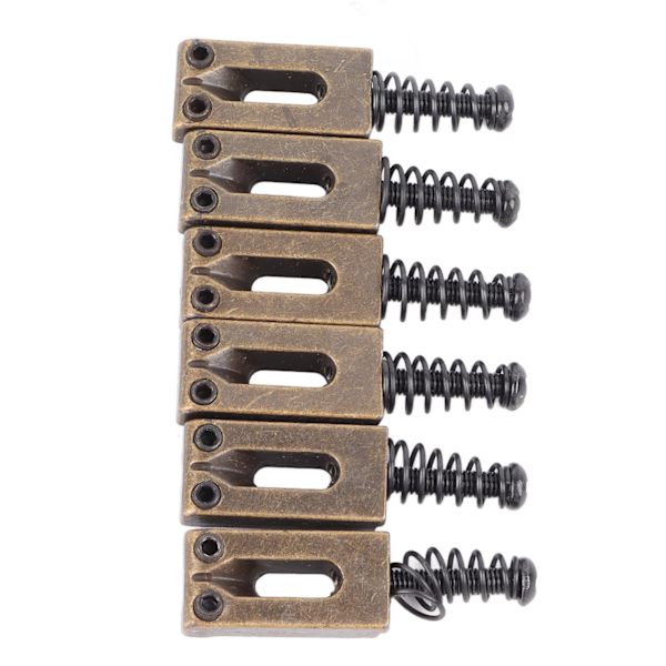 6st elgitarr Tremolo Bridge Rullsadlar Justerbara Zinklegering Ersättningsdelar Brons Pagoda Spring