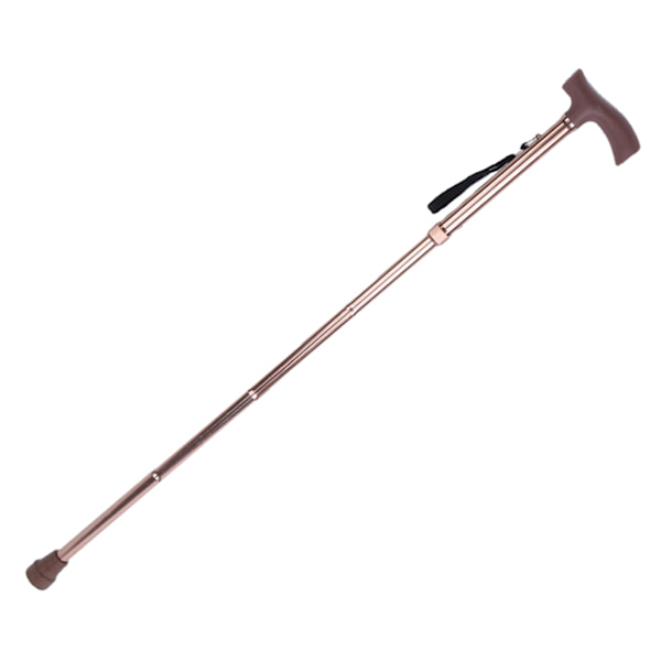 Legerbar Foldbar Ældre Sikkerhedsvandring Stok Guide Blind Stok Krykke Bronze Justerbar Længde