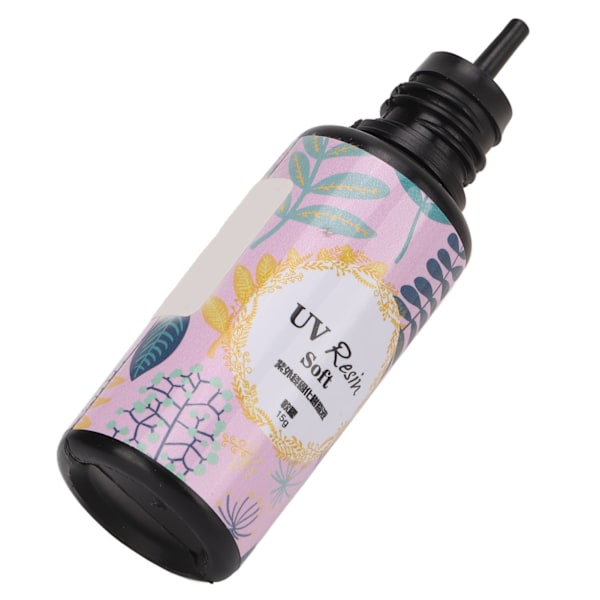 UV Resin Sikker Ikke-giftig Hurtigherdende Høy Transparens Mindre Krymping Lekkasjesikker UV Epoxy Resin for DIY Smykkefremstilling 15g