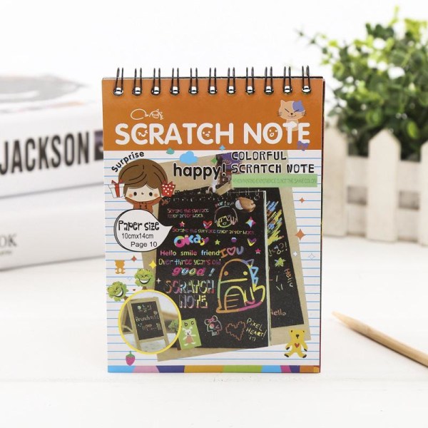 4 bøker Scratch Malepapir for barn, Håndlaget Kreativitet, Student Graffiti, Scratch Male Bøker, Fargerikt Scratch Malepapir
