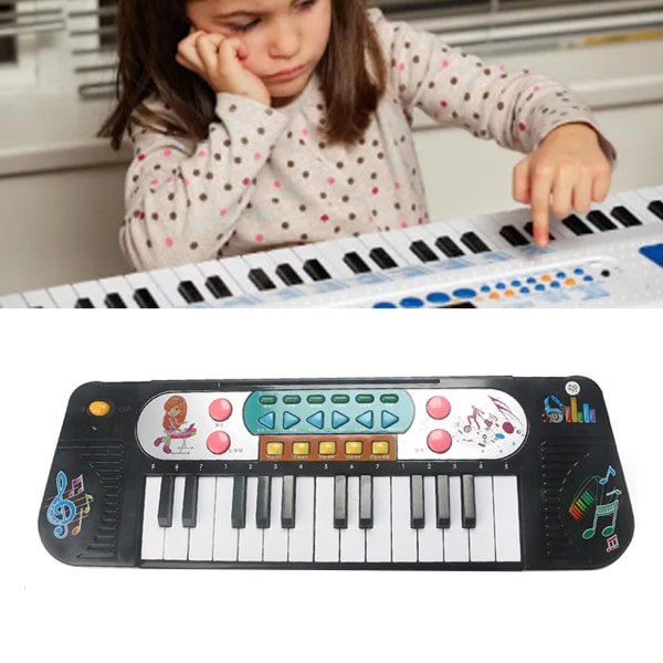 Elektroniskt digitalpiano Barn hushålls bärbara tangentbord Piano för nybörjare 25 tangenter