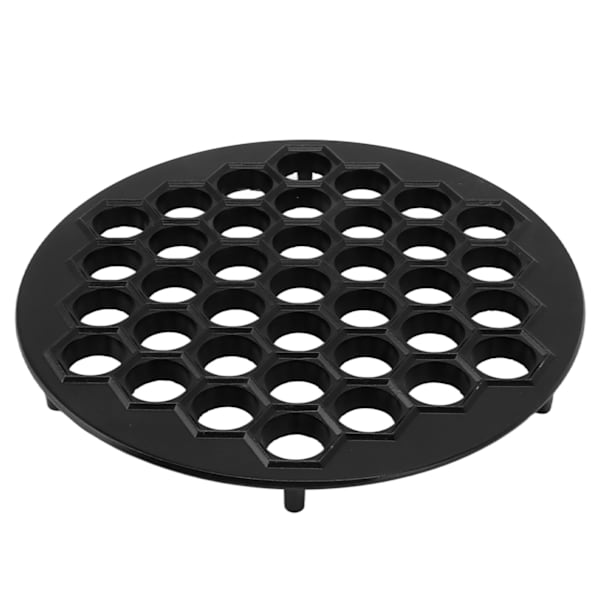 Russisk Ravioli Maker Dumplings Mold Aluminium Alloy Pelmeni Maker Mold Pelmeni Kjøtt Dumplings Maker 37 Hull Svart