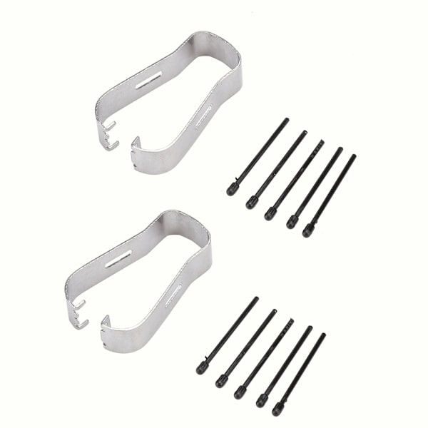 2 Sett Universelle Erstatningstupper Nibber For Samsung Galaxy Note 3/4/5 S Penn (svart)