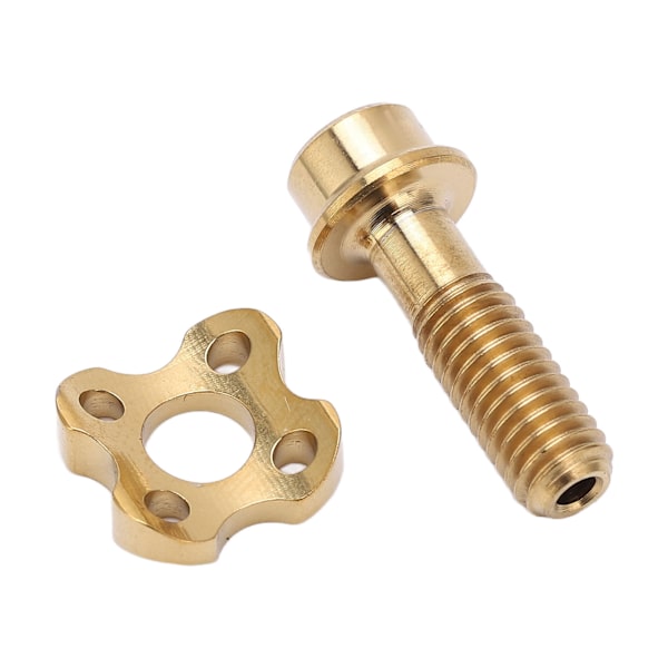 RISK Cykel Framväxel Skruv Packning Kit Ihålig Titanium Legering Vikbar Cykel Växlare Skruv Tillbehör Guld
