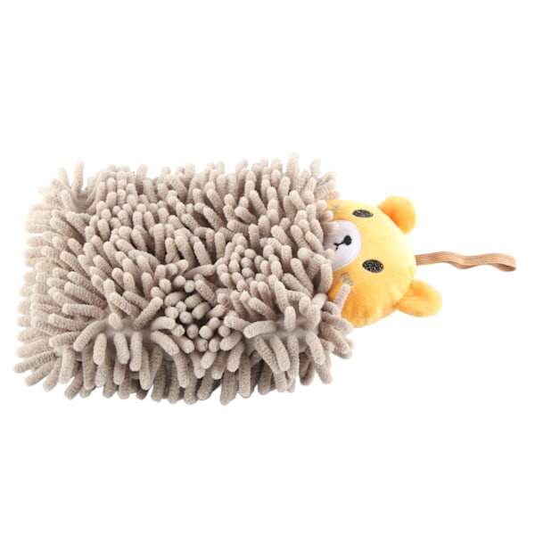 Barn Handduk Vattenabsorberande Mjuk Mikrofiber Hängande Loop Cartoon Handduk för Badrum Kök Toalett Björnen