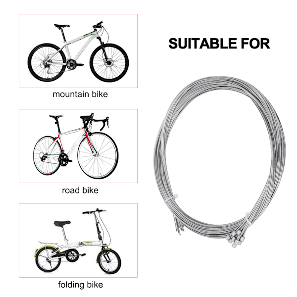 10st 2m cykelväxelkabel Växlingskablar Inre ersättning för landsvägs mountainbike