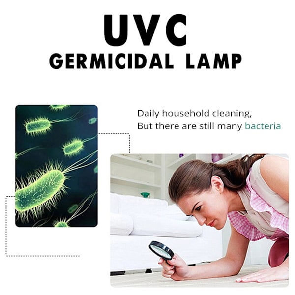 LED UV-lampe LED-pære UVC-deodorantlampe