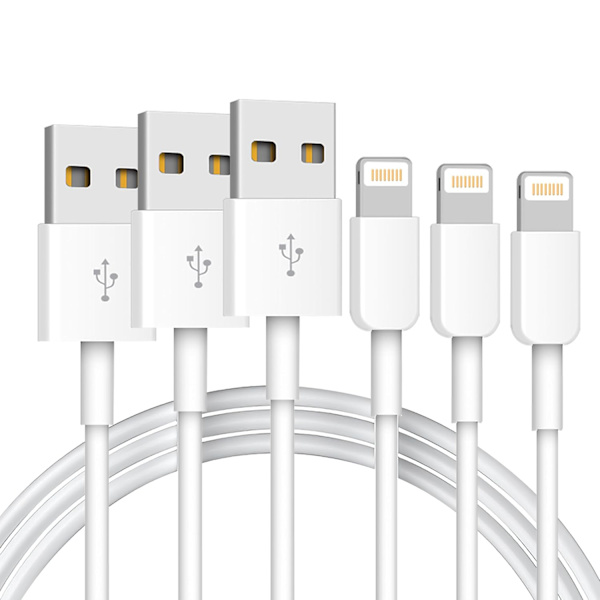 iPhone Ladekabel Lang 2 Meter Lightning Kabel Hurtigladekabel Høyhastighets Data Sync USB-kabel
