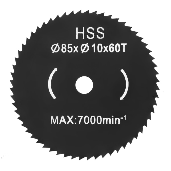 85*10mm 60-hampainen minipyörösahanterän katkaisulevy