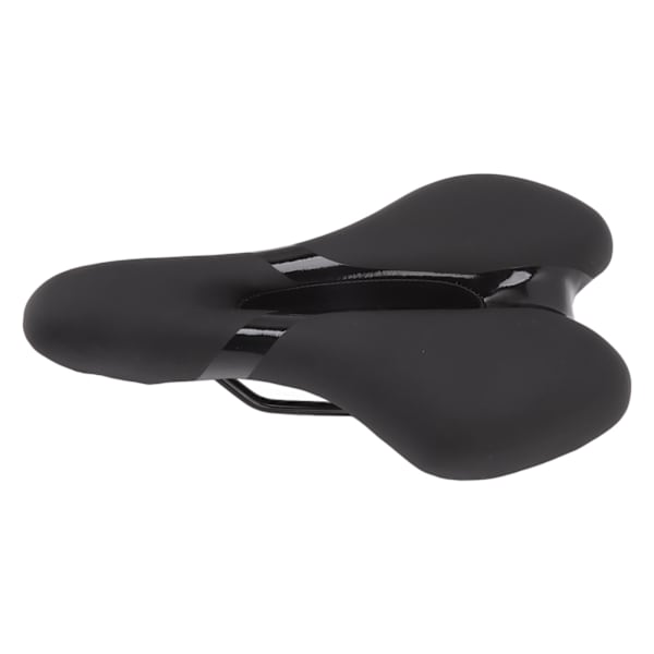 Mjuk och bekväm sadel för cykel, ihålig design, vikbar, silikon, svart