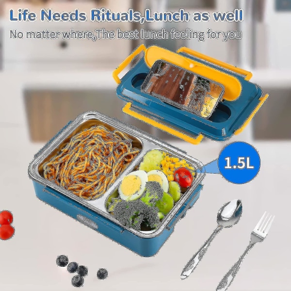Green Car Electric Lunch Box 3 In 1 Portable Food Warmer Isolerad Lunch Box