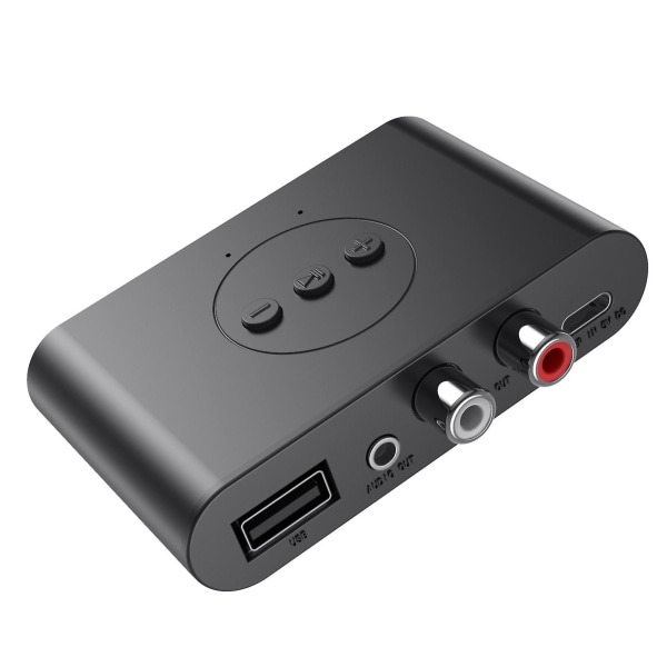 1 set Audio Receiver 3.5mm 2rca U Disk Handsfree Bluetooth-kompatibel 5.2 Nfc trådlös musikadapter Hemmatsförsörjning Stad