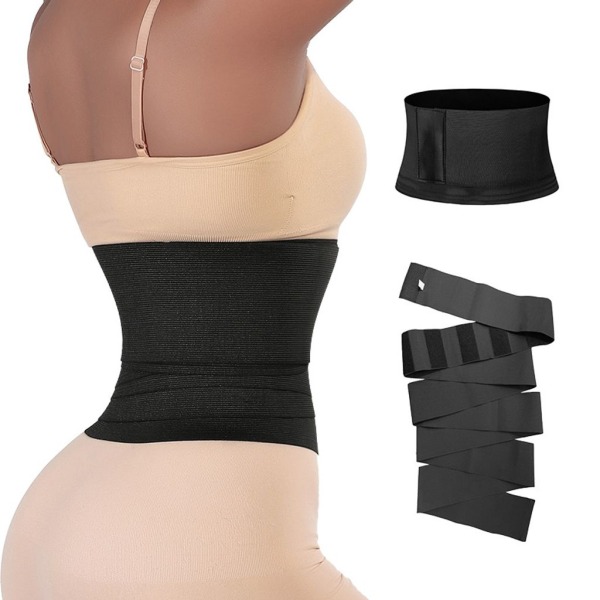 Kvinnors träningsbälten Yoga Fitness Korsett Magekontrollbälte Midjestöd Midjetränare Bälte Trimmer Shapewear wine red