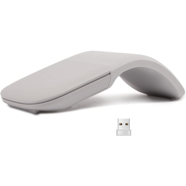 Trådlös hopfällbar mus Fällbar pekmus (2.4G trådlös med USB mottagare)