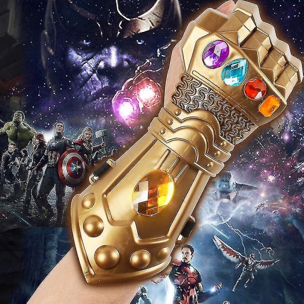Som Show Kids Gauntlet Avengers Infinity War Gloves Superhjälte Avengers Thanos Glove Costume Party Z15