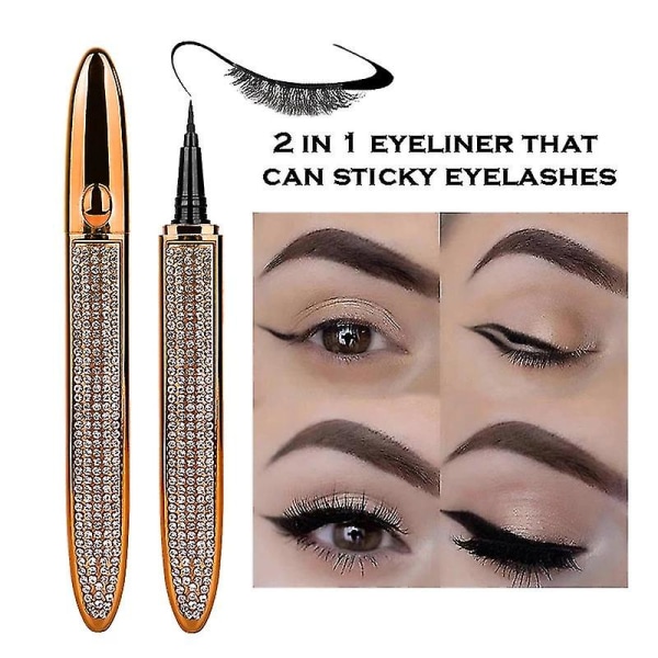 Creative Self-adhesive Liquid Eyeliner Pen For Wear Eyelashes / Fine Head
