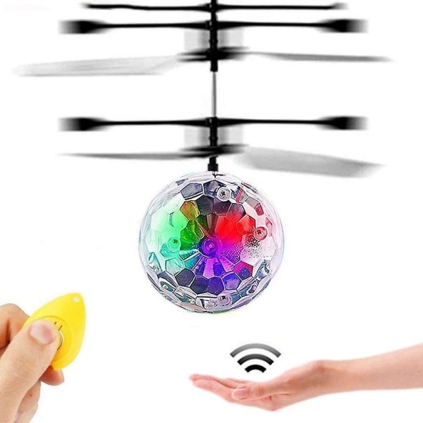 Flygande boll, 2019 heta nya barnleksaker Fjärrkontroll Helikopter Mini Drone Magic Rc Flygande leksaker med lysande LED-ljus