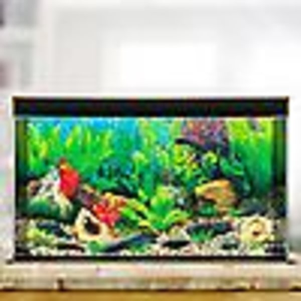 Aquarium Bakgrund Affisch Ocean Självhäftande Fish Tank Bakgrund Sticker Decor City