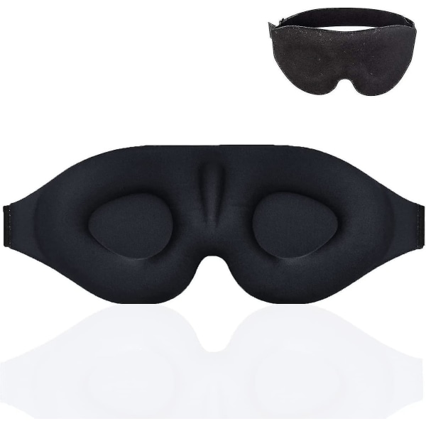 100% Blackout Sleeping Mask 3d Contouring Eye Mask Justerbar Strap Eye Mask