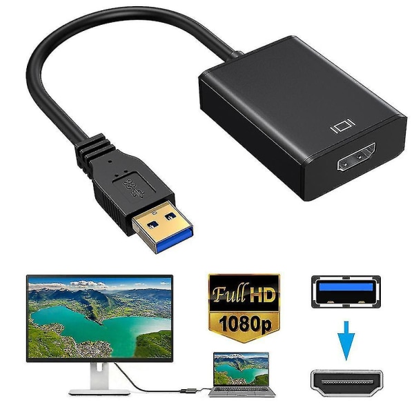 hd 1080p Hdmi till USB 3.0 Videokabel Adapter Converter för PC Hdtv