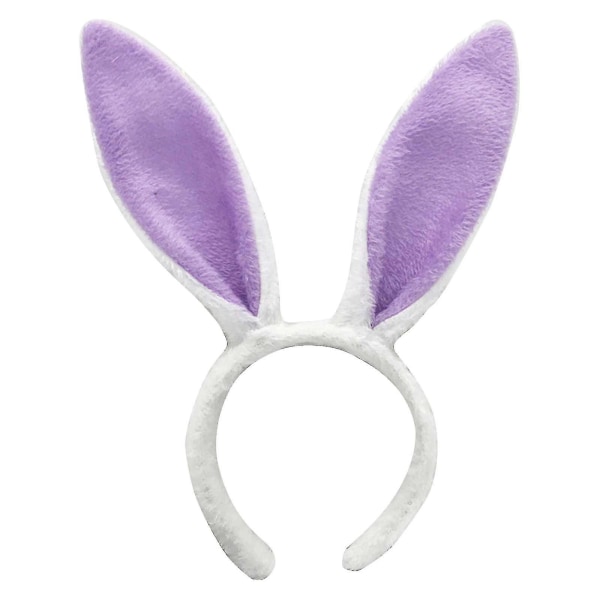 Bunny Ear Pannband Påskfestdekorationer gjorda av mjukt tygmaterial Söta och fina plyschpresenter för barn