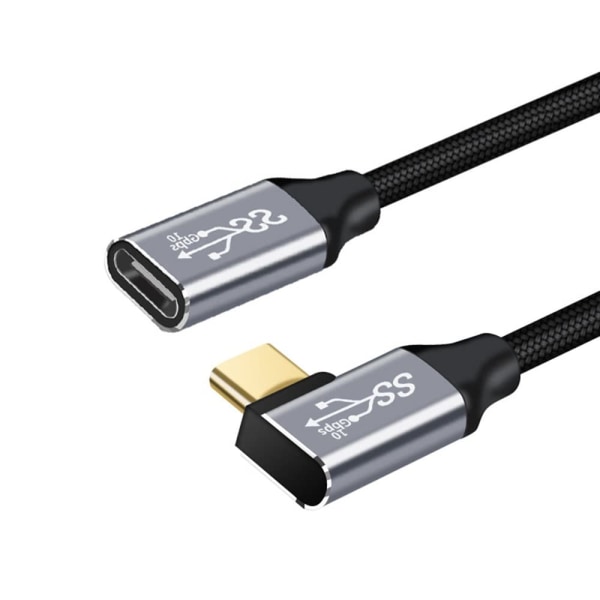 USB-C till USB-C data linje USB C till USB C 1M Vinklad Kabel 1M