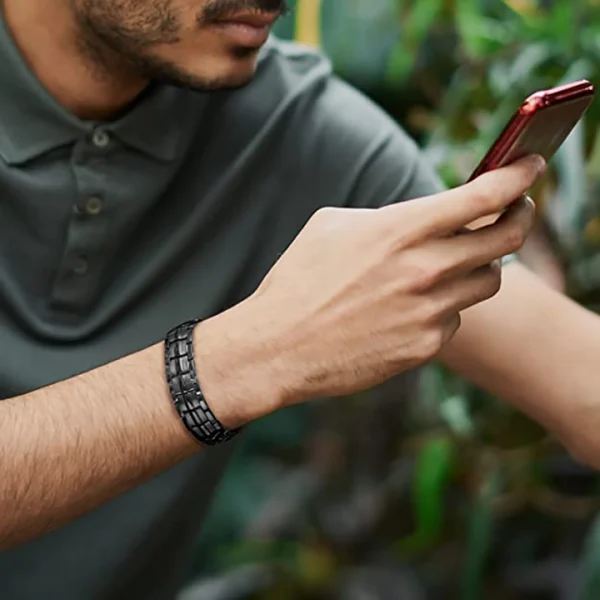 magnetiskt armband Kraftfullt magnetarmband för män, perfekt för att lindra smärta