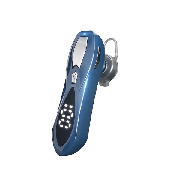 Bluetooth 5.0 trådlös hörlurar Brusreducering Digital Display Öronkrok Öronsnäcka för samtal--blå