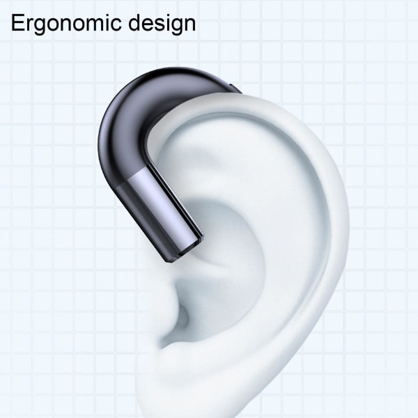 Bluetooth5.0 hörlurar Brusreducering Business Ear Hook Trådlös hörsnäcka